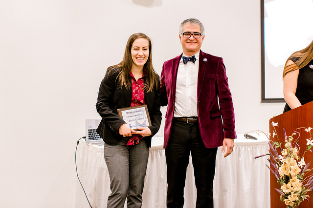 Olivia Gadient accepted her award for being the biggest Event Enthusiast.