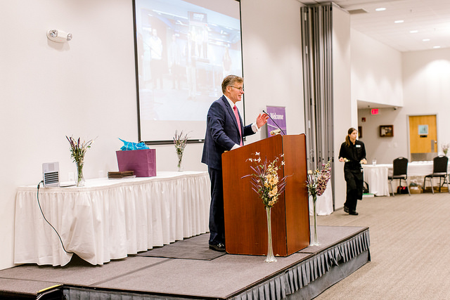 Miller Ingenuity was a gold sponsor and its CEO Steve Blue discussed his positive experience with Winona State students.