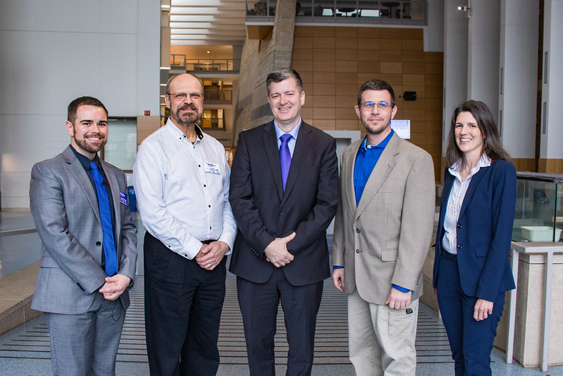 From left to right: Dr. Jason Kight, Dr. Vernon Bachor, Hunter Downs III, Toby Schmidt, Deanna House