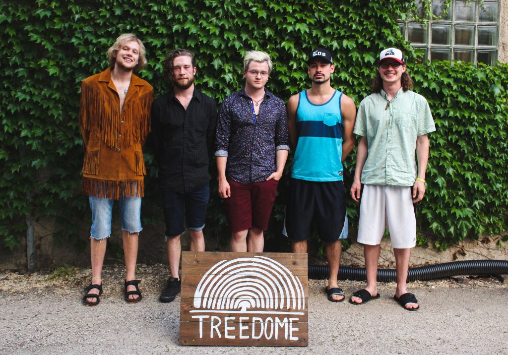 The five members of the Treedome team.